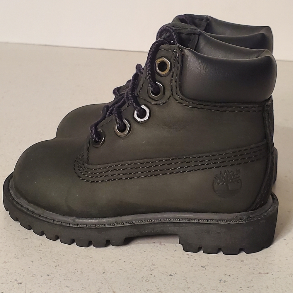 Timberland Toddler Size 4c Premium Waterproof Boot - Black Nubuck